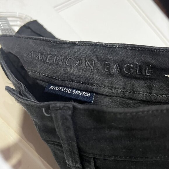 American Eagle Next Level Stretch Black Jeans Size 10 - Picture 8 of 9